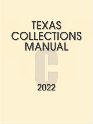 cover image of Texas Collections Manual 2022